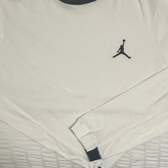 Jordan White and Black Crew Neck Tee - Picture 3 of 3